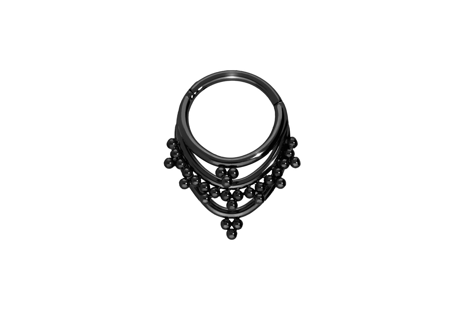 Titan Segmentring Clicker 3 RINGE + KUGELDREIECKE